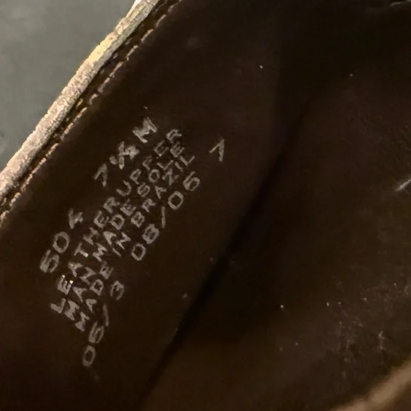 Franco Sarto Brown Leather Ankle Booties w/Intricate Stitching - Women Size 7.5 - Picture 9 of 9